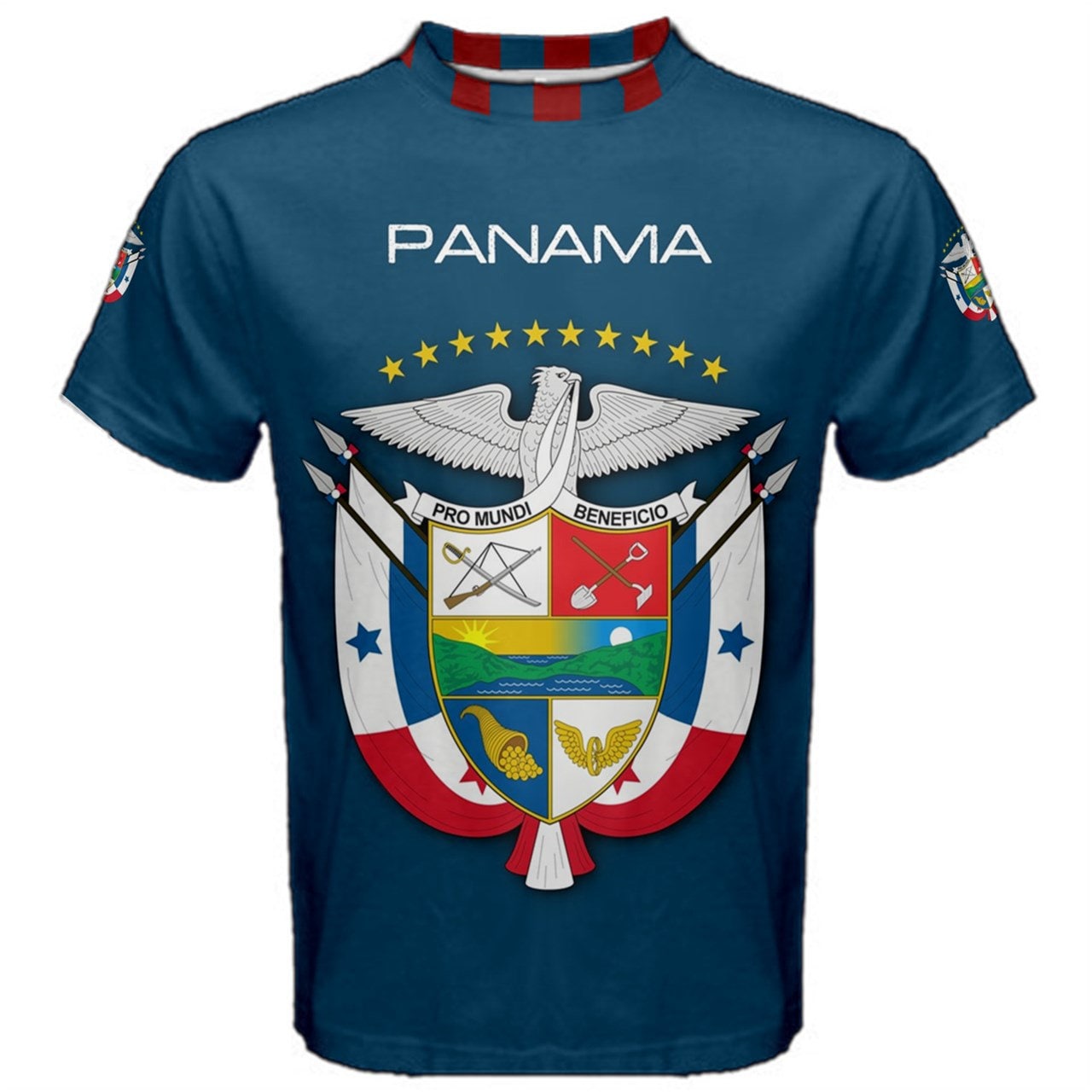 Panama National Flag Text T-shirt