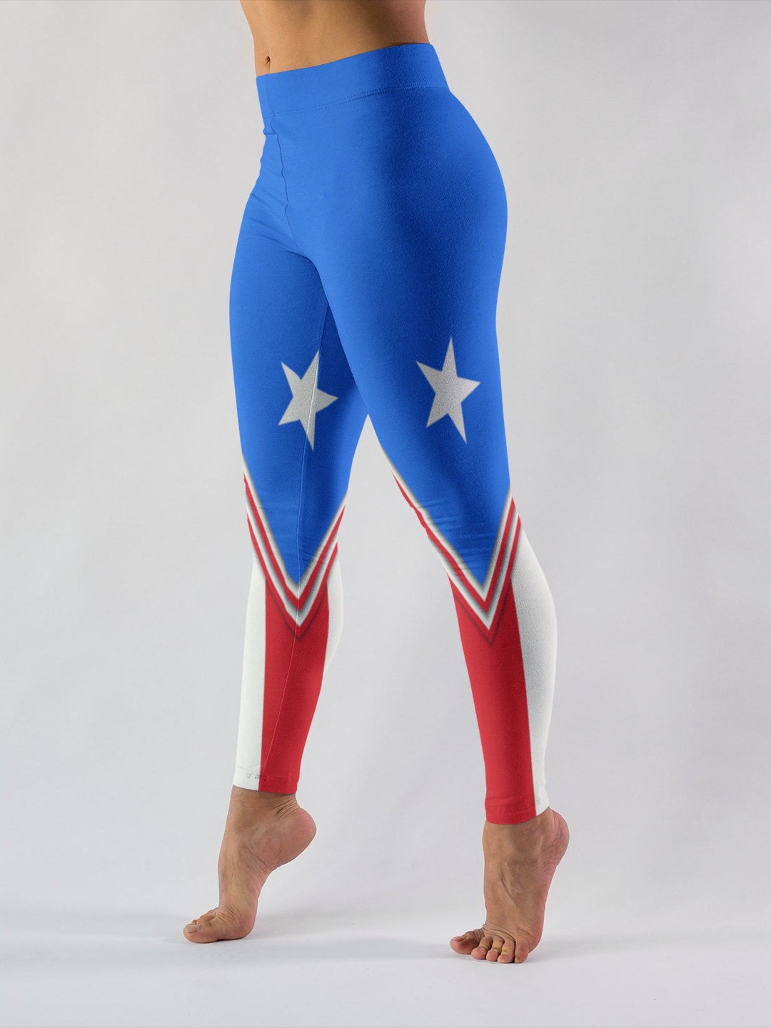 Puerto Rico Flag Yoga Pants Legging