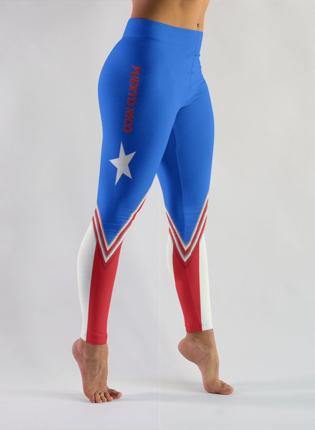 Puerto Rico Flag Yoga Pants Legging