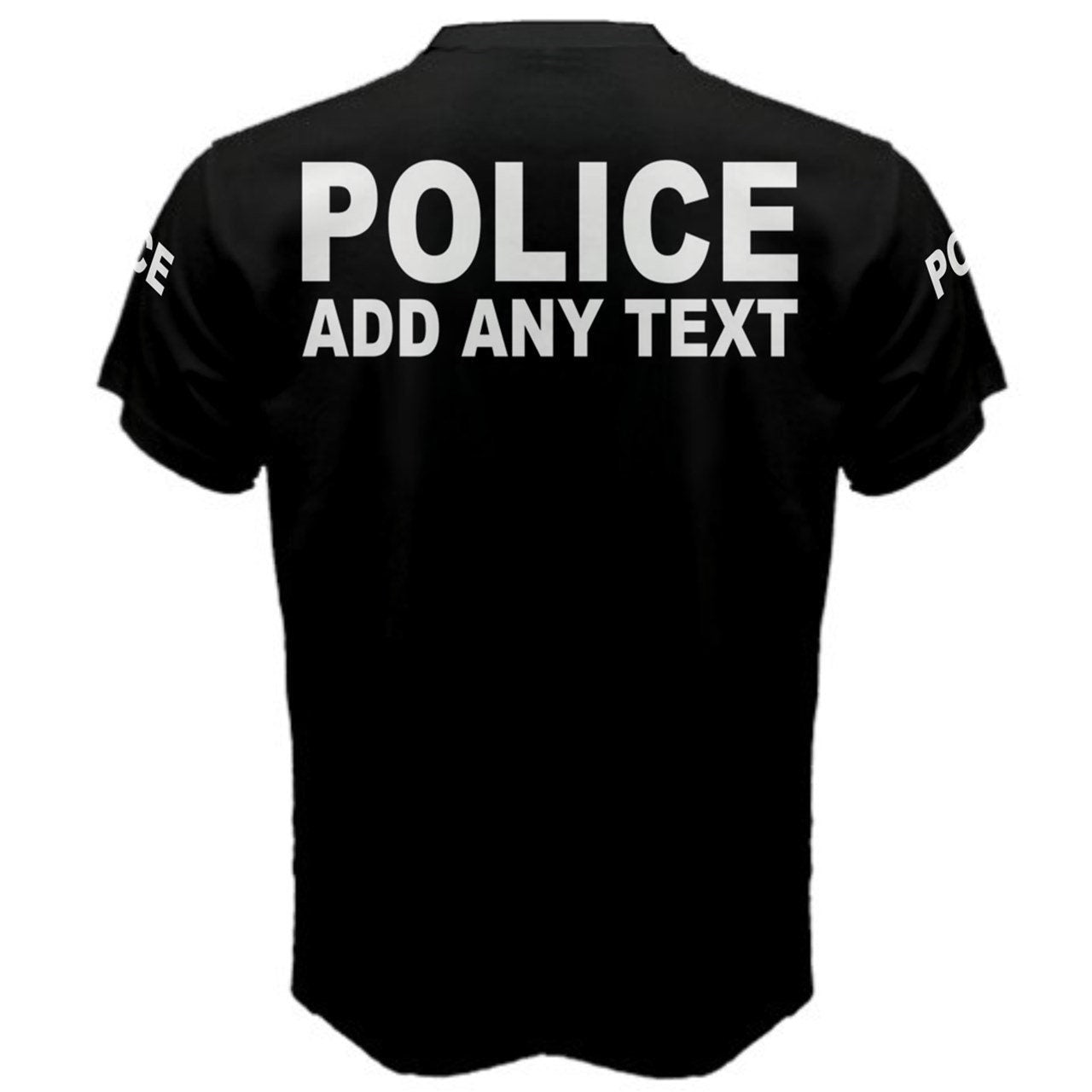 Police Add Custom Text T-shirt