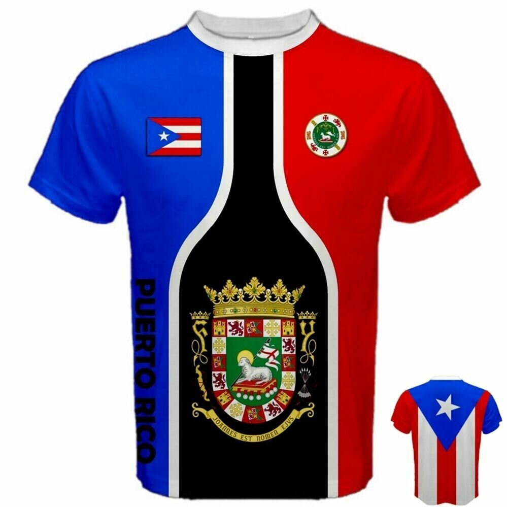 Puerto Rico National Flag Coat of Arms T-shirt
