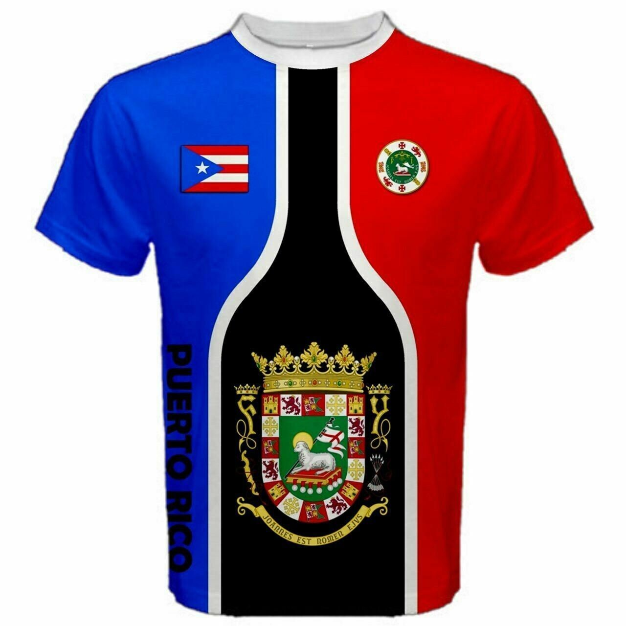 Puerto Rico National Flag Coat of Arms T-shirt