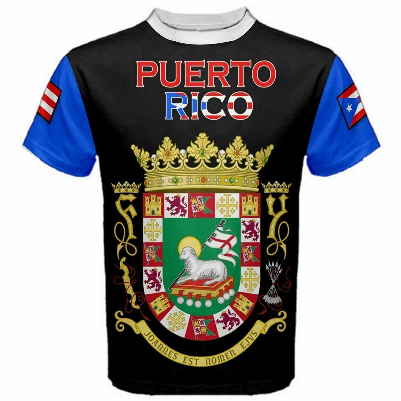 Puerto Rico Flag Coat of Arms T-shirt
