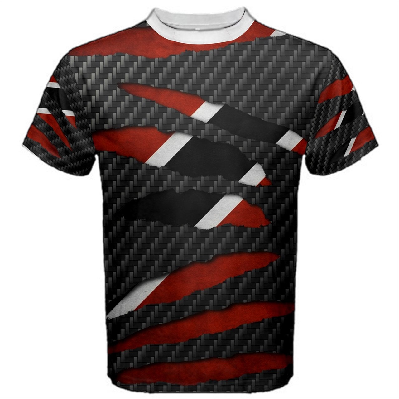 Trinidad and Tobago Beast Ripped Flag T-shirt