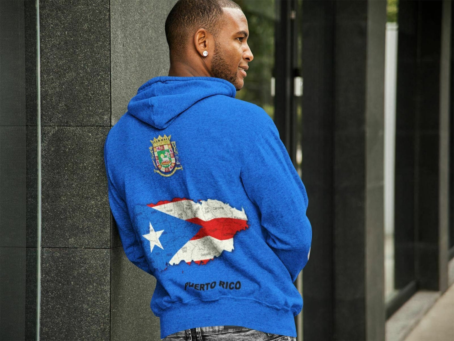 Puerto Rico Flag Pullover Hoodie