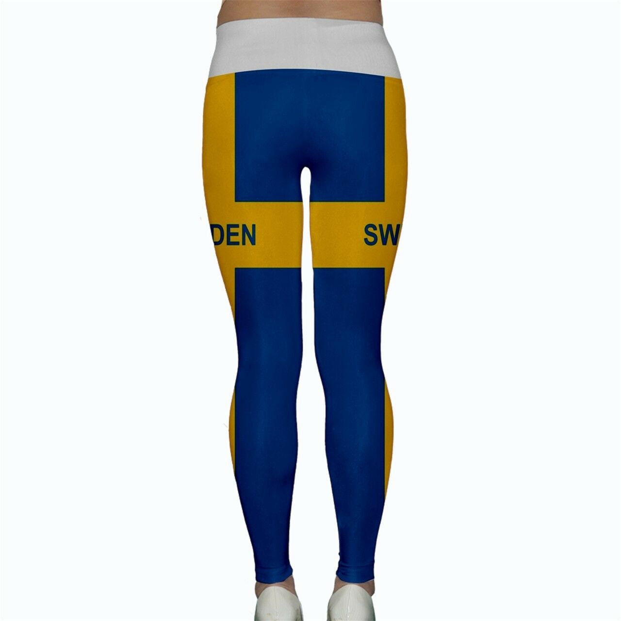 Sweden Flag Yoga Pants Leggings