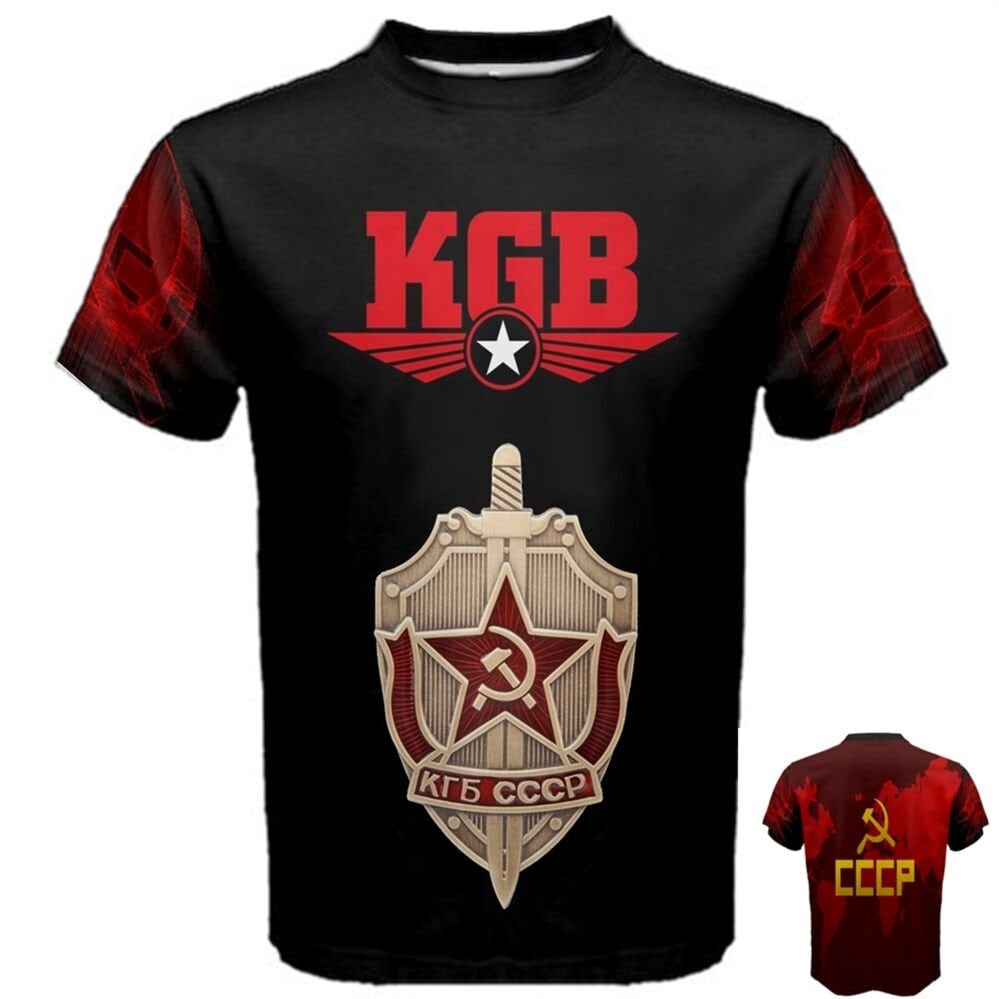 KGB Russia Soviet Union Security Agency T-shirt