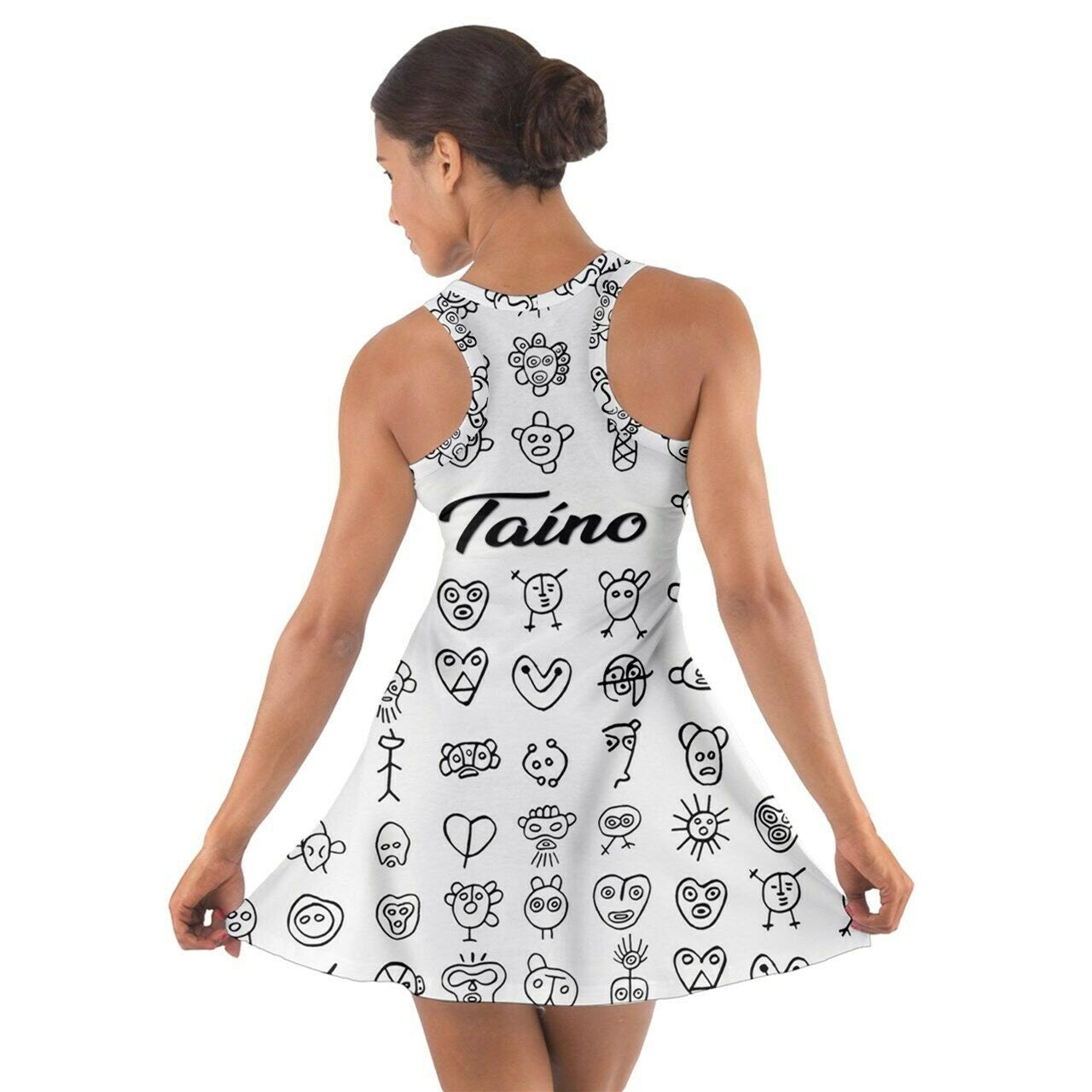 Taíno Symbols Racerback Sundress Dress