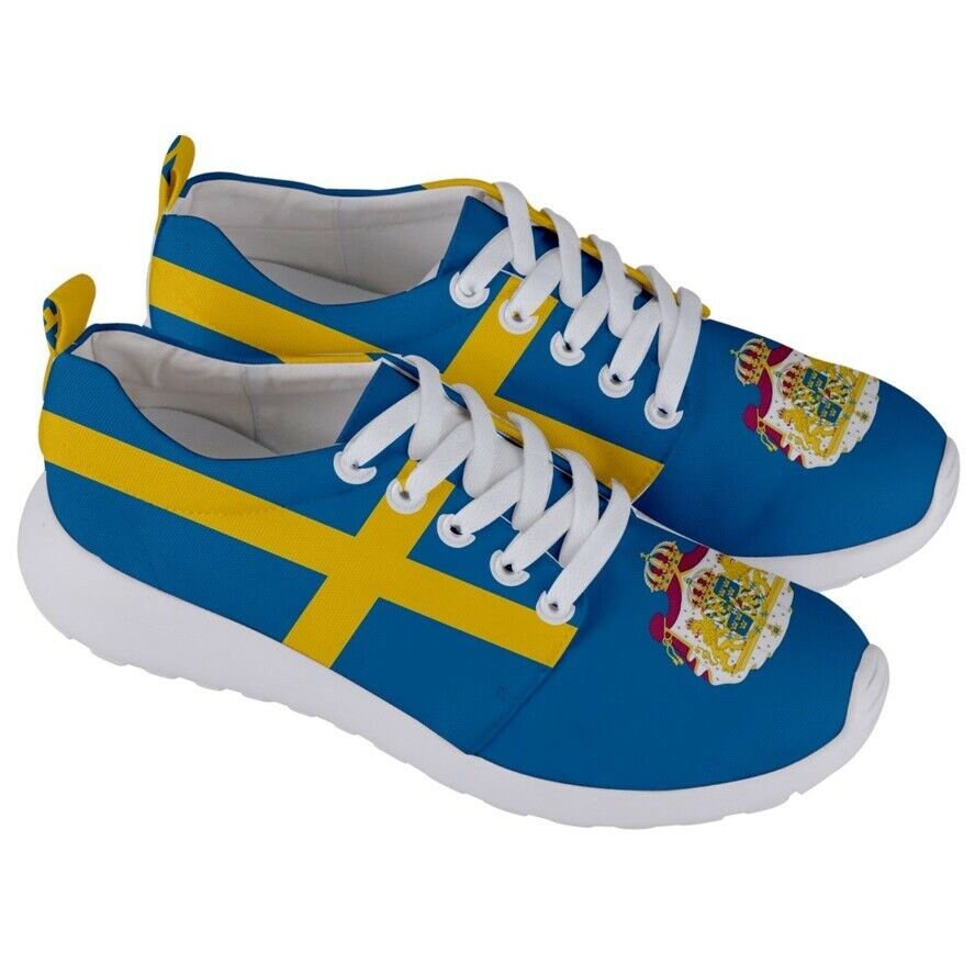 Unique Sweden Flag Shoes *Men's, Women's, Kids Sizes Available.