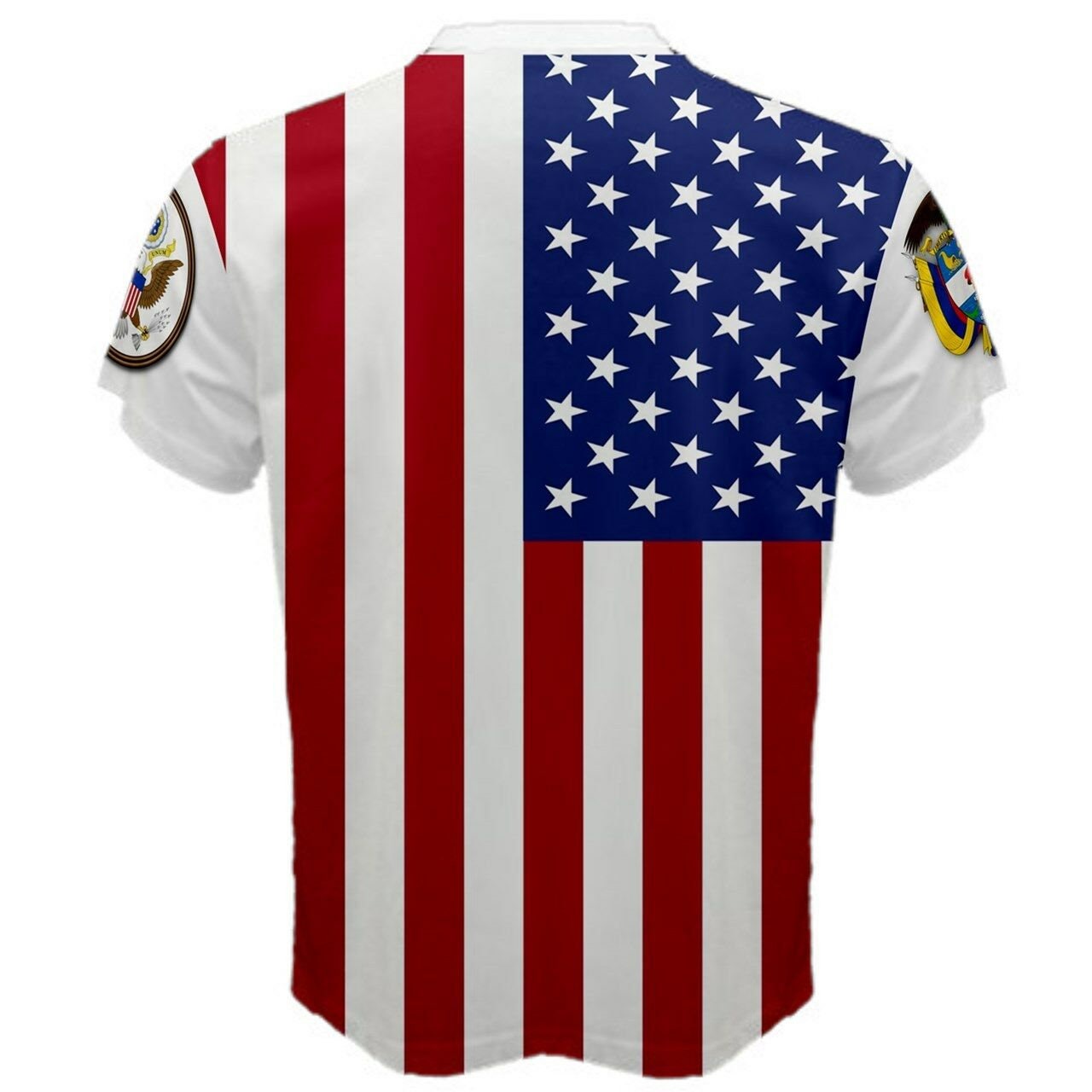 Colombia/United States Multi Flag T-shirt