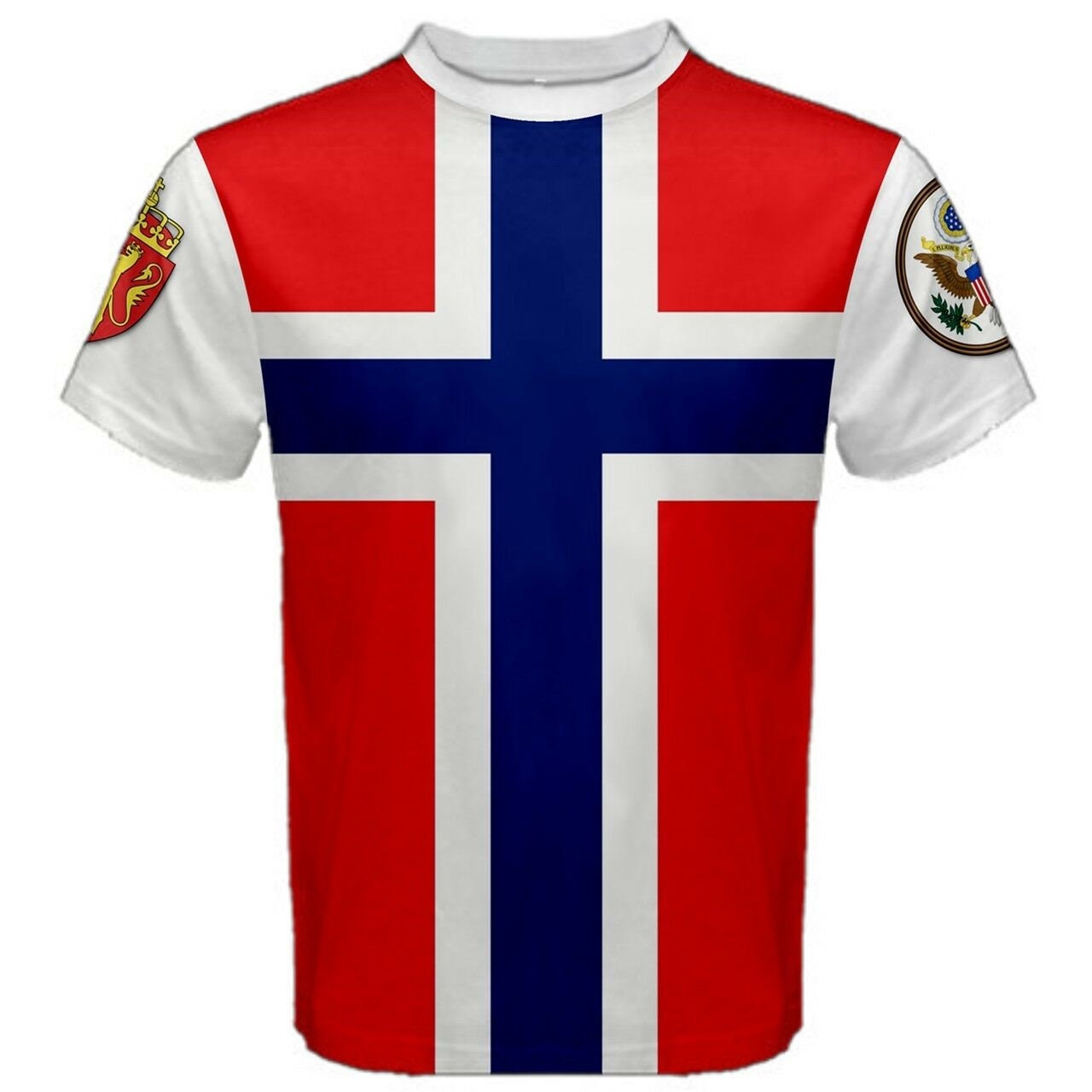 Norway/United States Multi Flag T-shirt