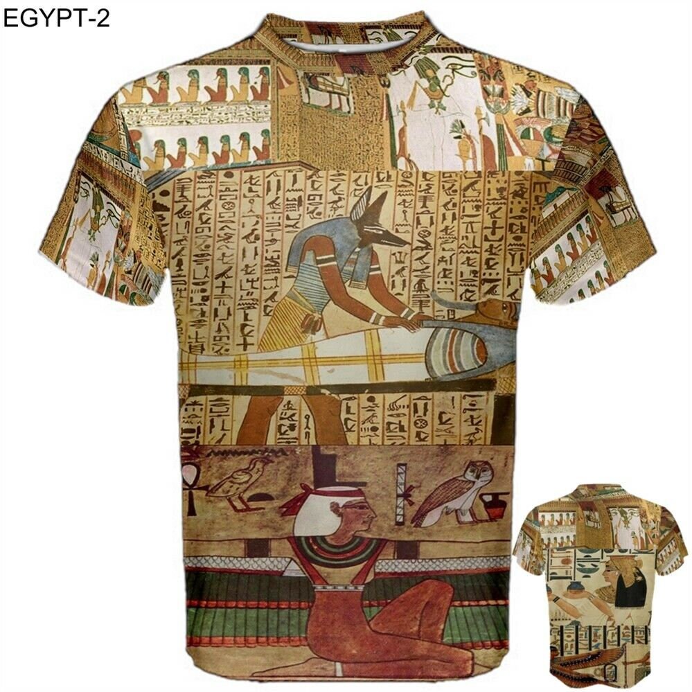 Egyptian Tutankhamun Tomb Hieroglyphs Many Styles T-shirt