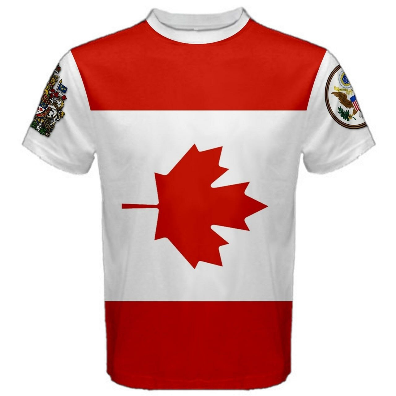 Canada/United States Multi Flag T-shirt