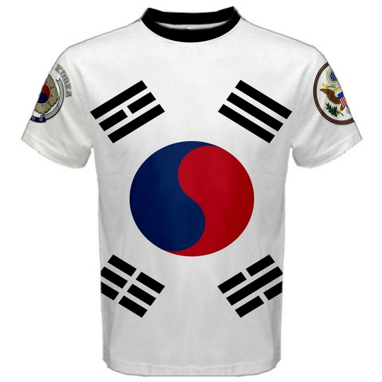 South Korea/United States Multi Flag T-shirt