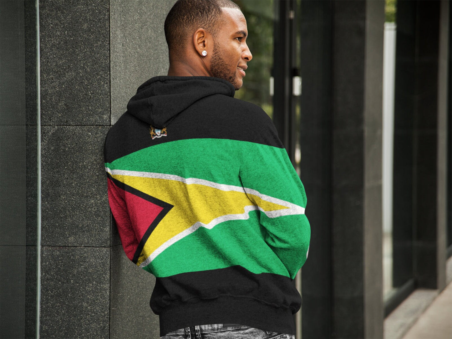 Guyana Flag Pullover Hoodie