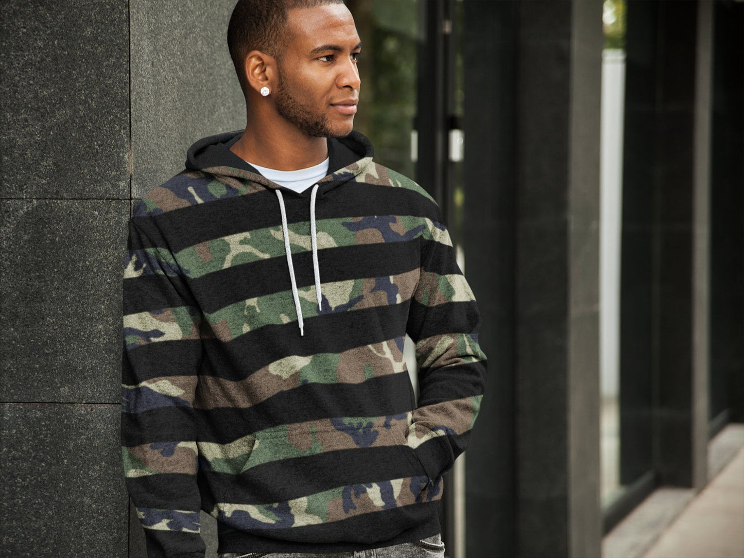 Striped Pullover Hoodie Many Stlyes