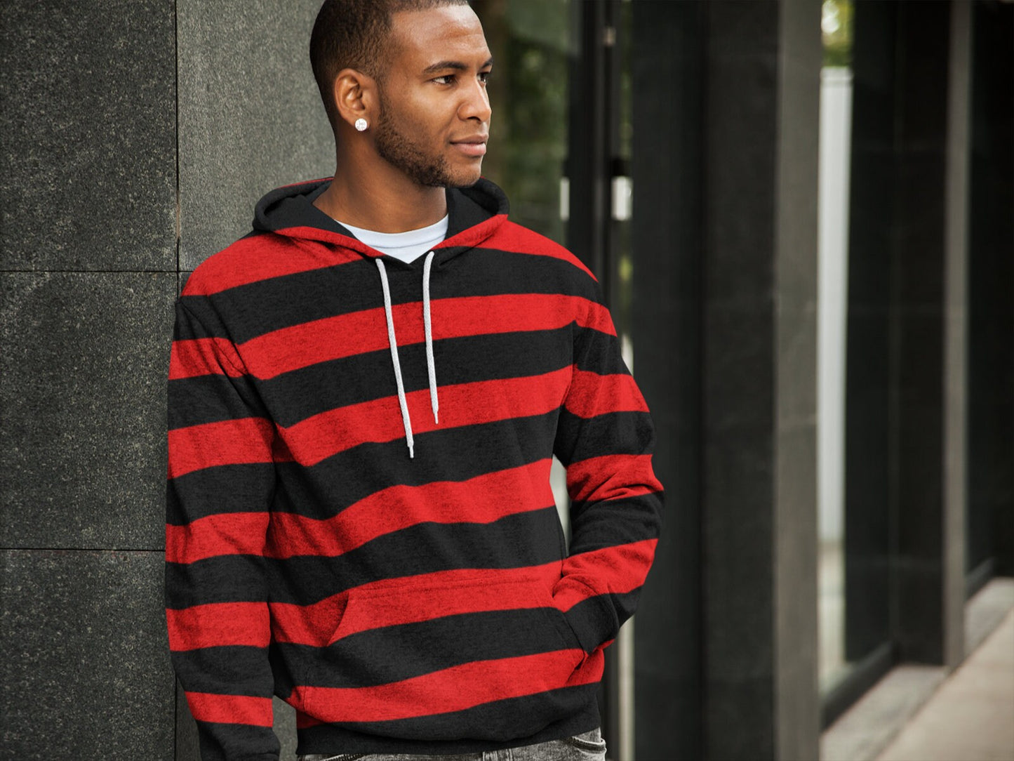 Striped Pullover Hoodie Many Stlyes
