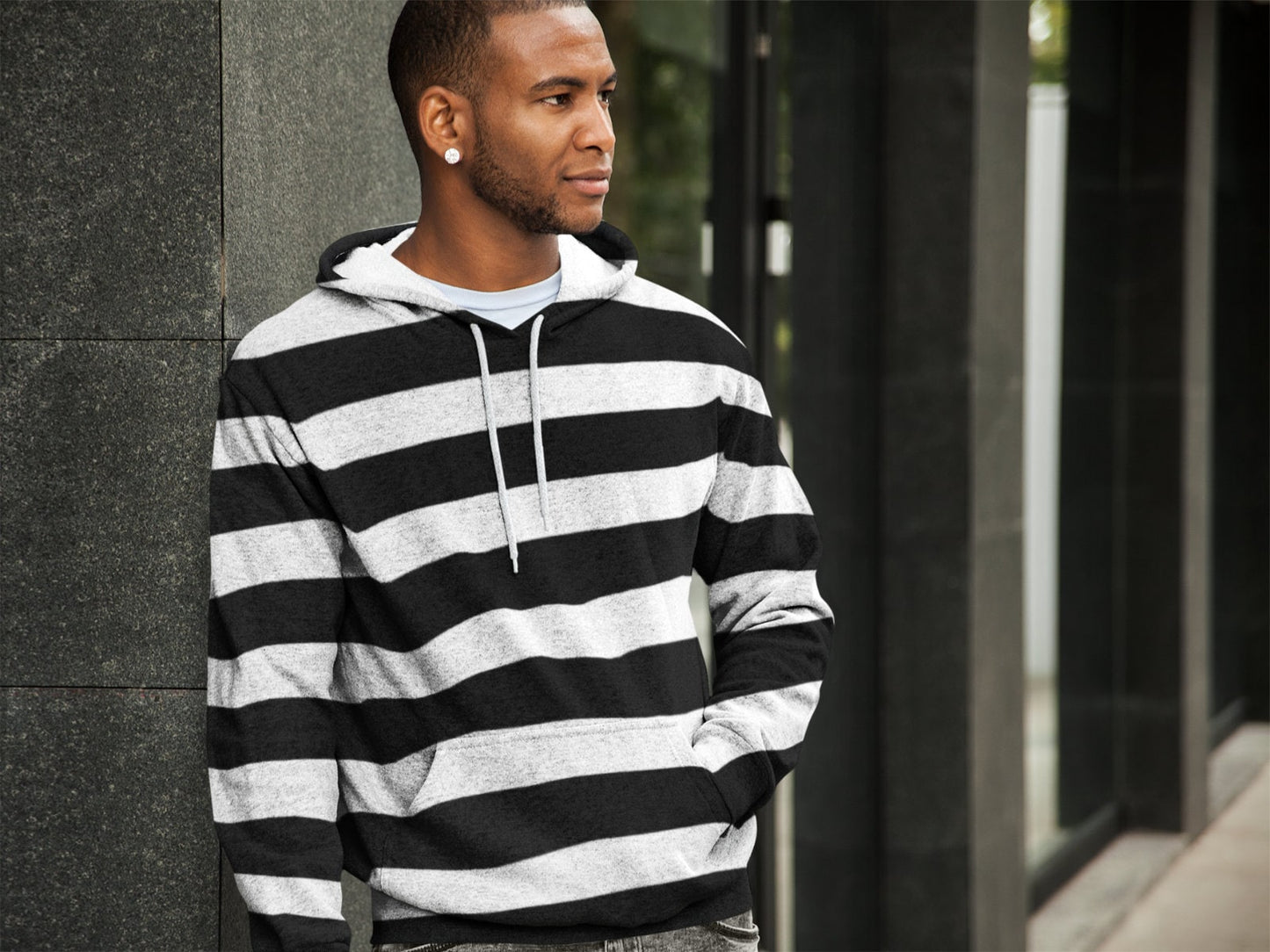 Striped Pullover Hoodie Many Stlyes