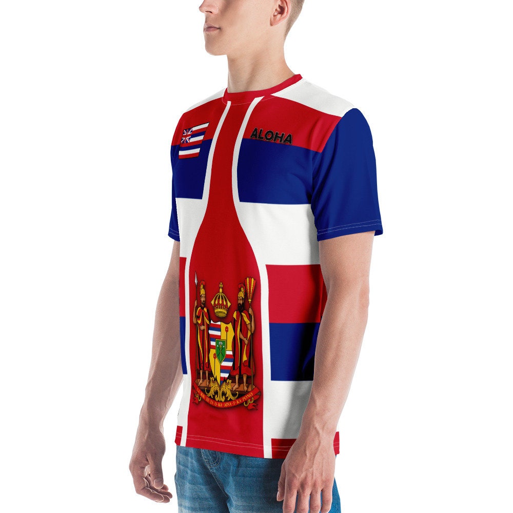 Unique Hawaii Flag Coat of Arms T-shirt