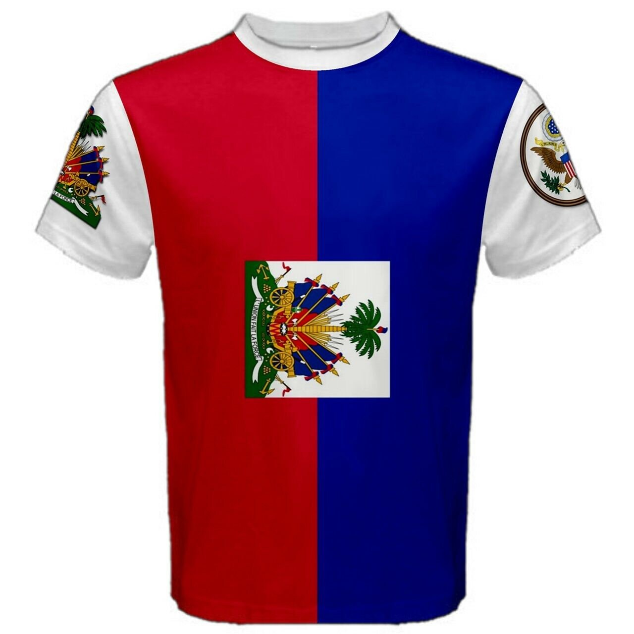 Haiti/United States Multi Flag T-shirt