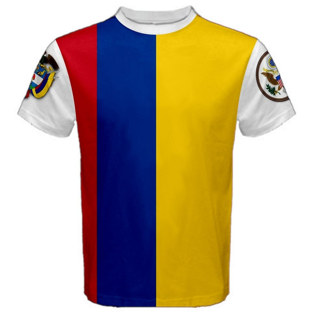 Colombia/United States Multi Flag T-shirt