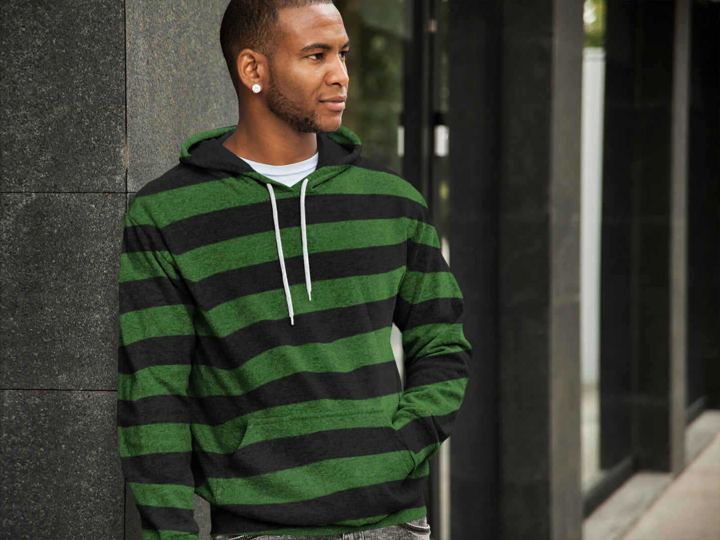 Striped Pullover Hoodie Many Stlyes