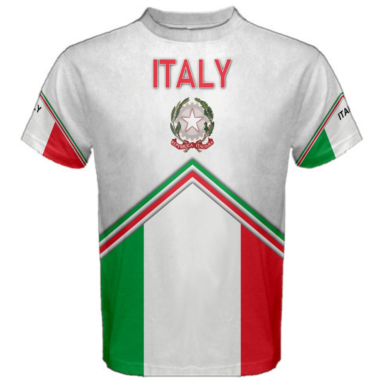 Italy Flag and Coat of Arms T-shirt