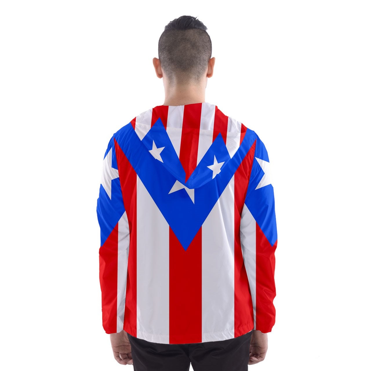 Puerto Rico Flag Coat of Arms Windbreaker Jacket