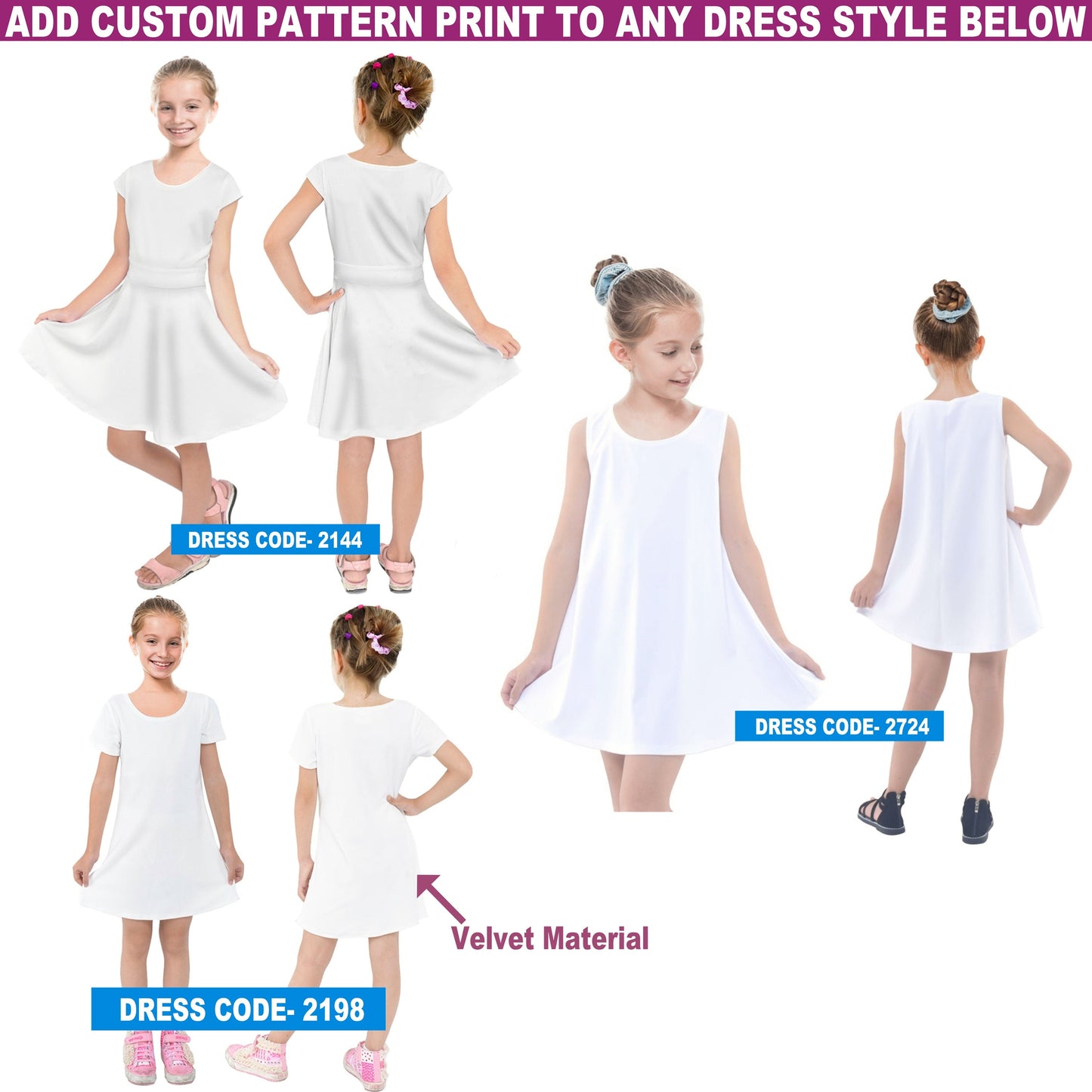 Add Your Own Text To These Amazing and Unique Unicorn Custom Girls Dress