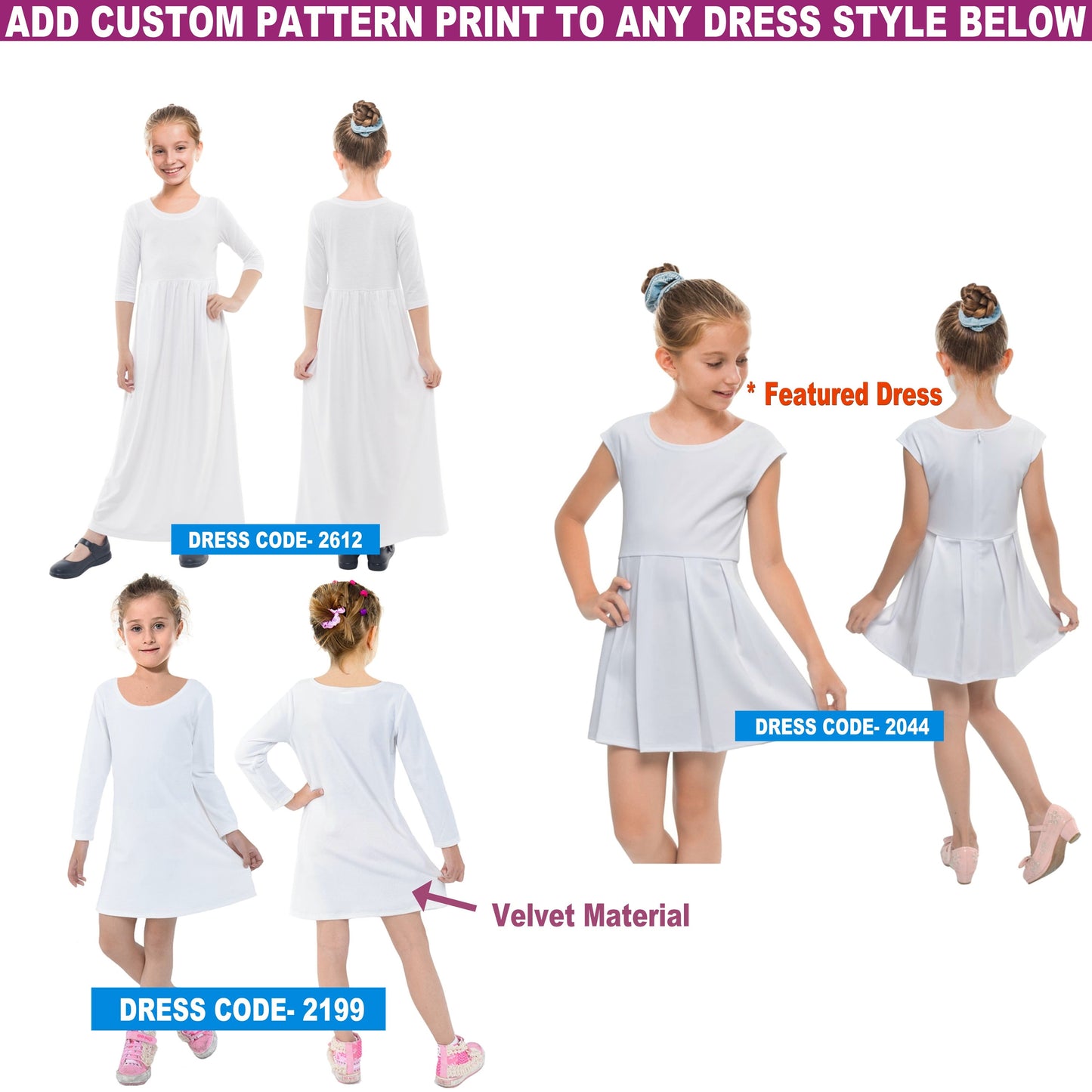 Add Your Own Text To These Amazing and Unique Unicorn Custom Girls Dress