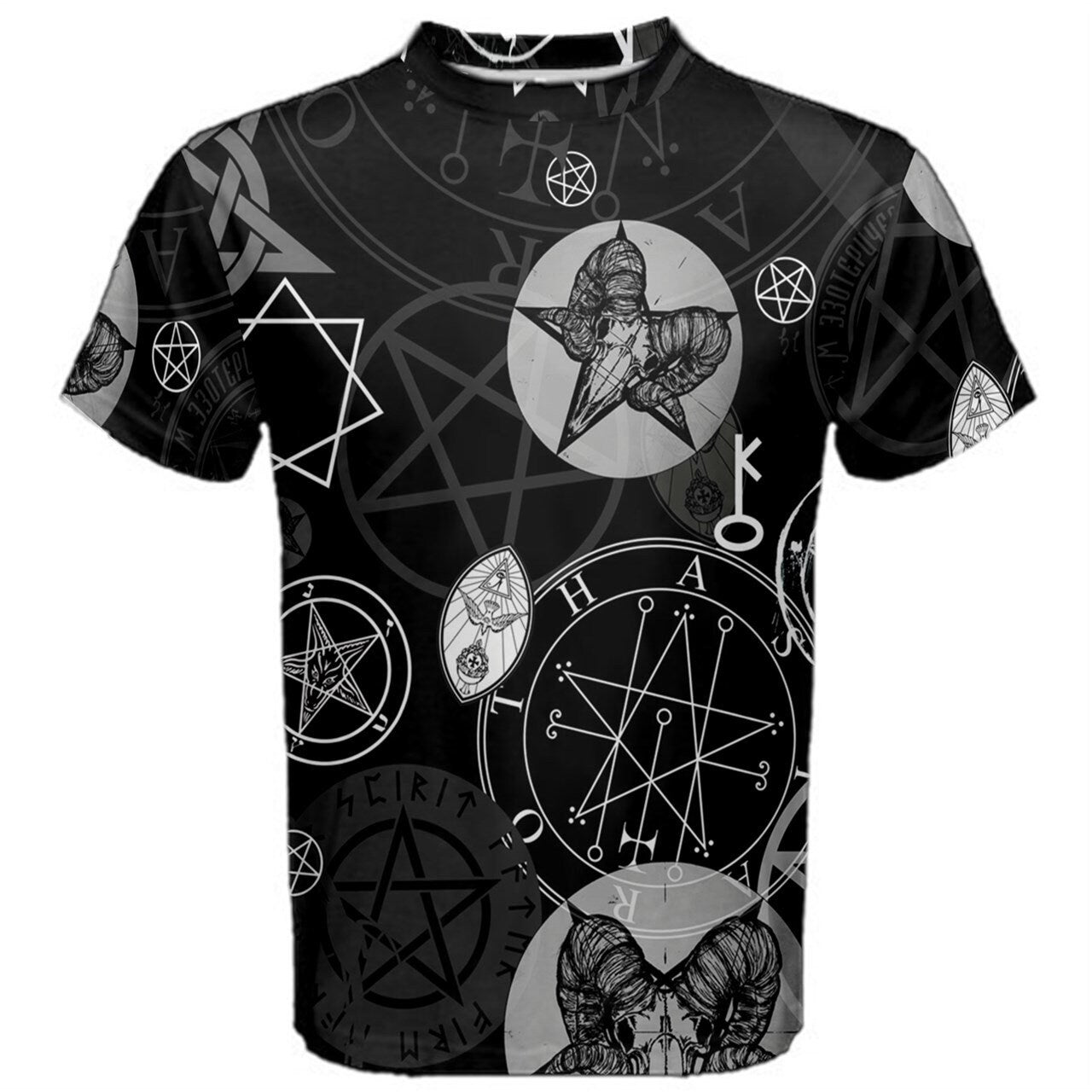 Occult Symbol Satanic Supernatural Vampires Witch Witchcraft Black Magic T-shirt