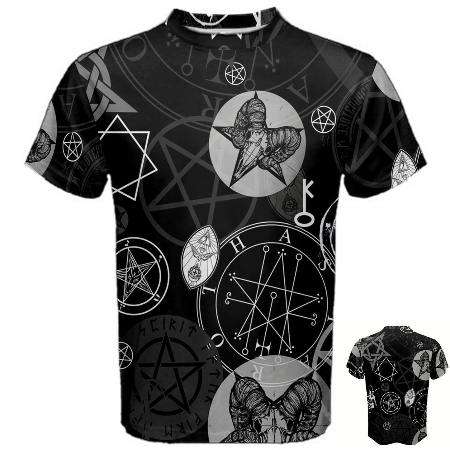 Occult Symbol Satanic Supernatural Vampires Witch Witchcraft Black Magic T-shirt