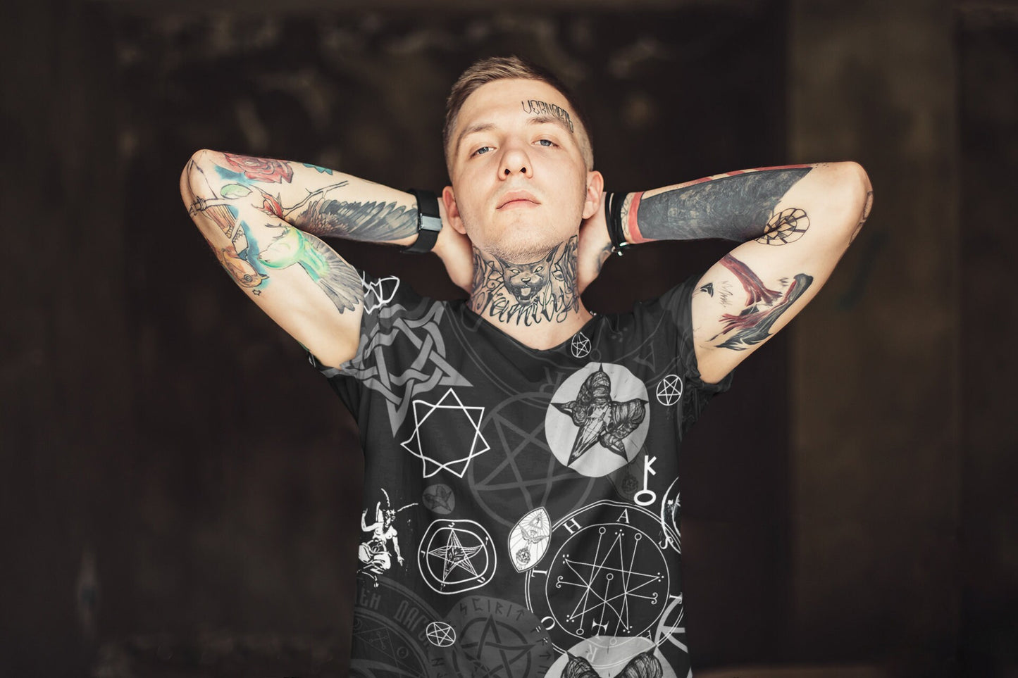 Occult Symbol Satanic Supernatural Vampires Witch Witchcraft Black Magic T-shirt