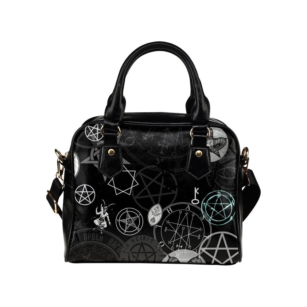 Occult Satanic Symbol Supernatural Witch Witchcraft Handbag Purse