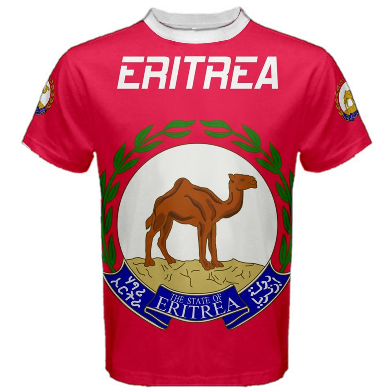 Eritrea Coat of Arms Emblem Flag T-shirt