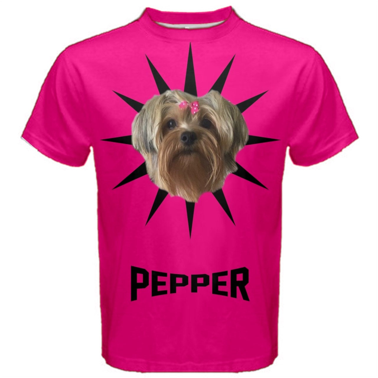 Personalized Cat/Dog Pet Face Photo Mens, Kids, or Womens T-shirt
