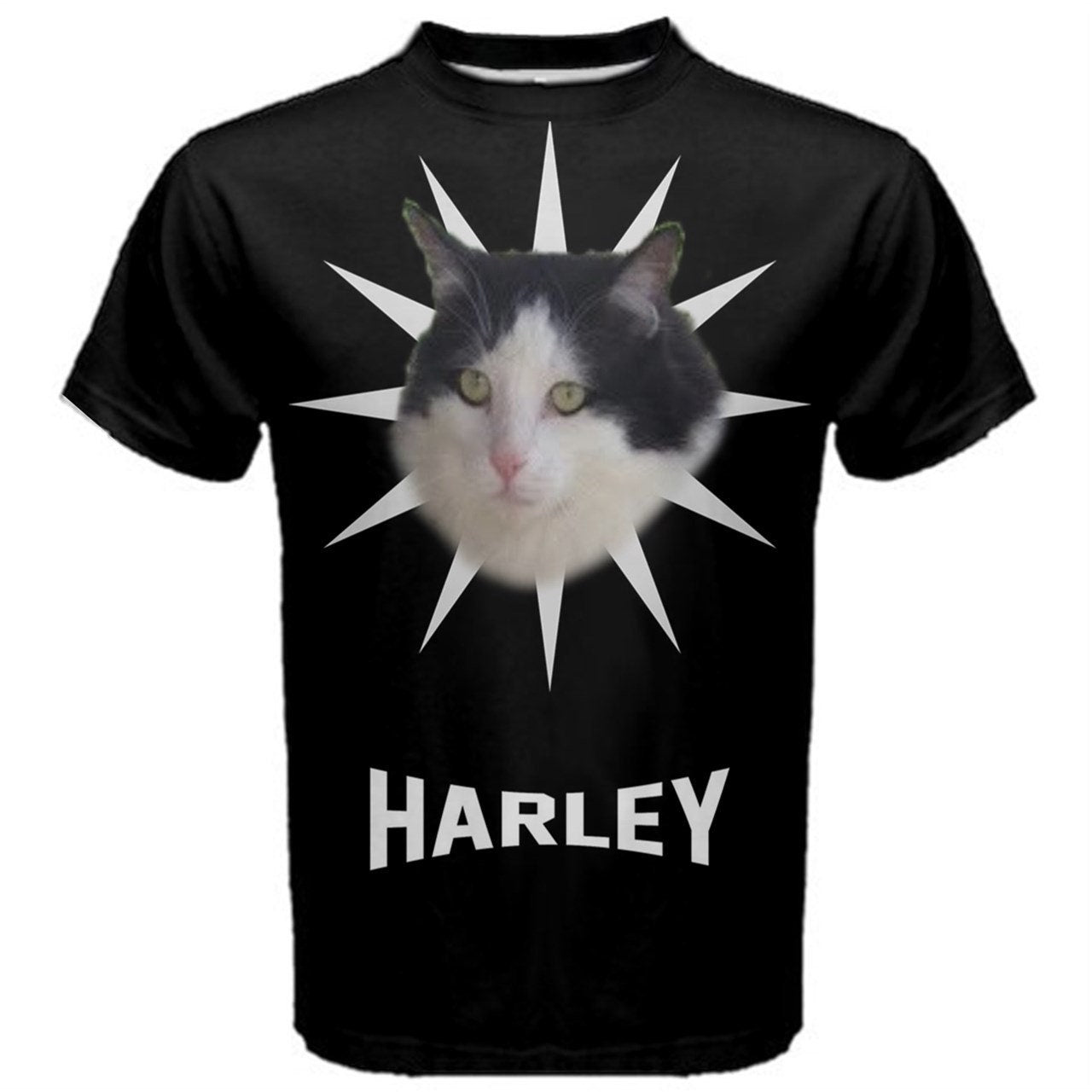 Personalized Cat/Dog Pet Face Photo Mens, Kids, or Womens T-shirt
