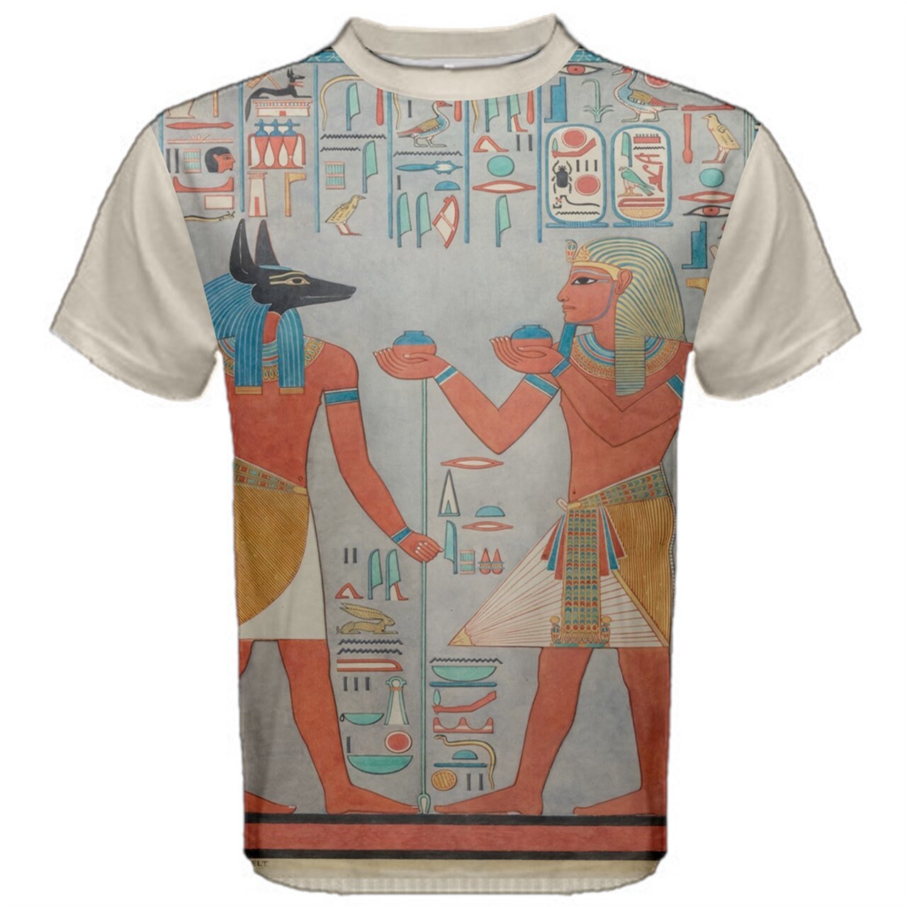 Anubis Ancient Egyptian Hieroglyphs Unique T-shirt