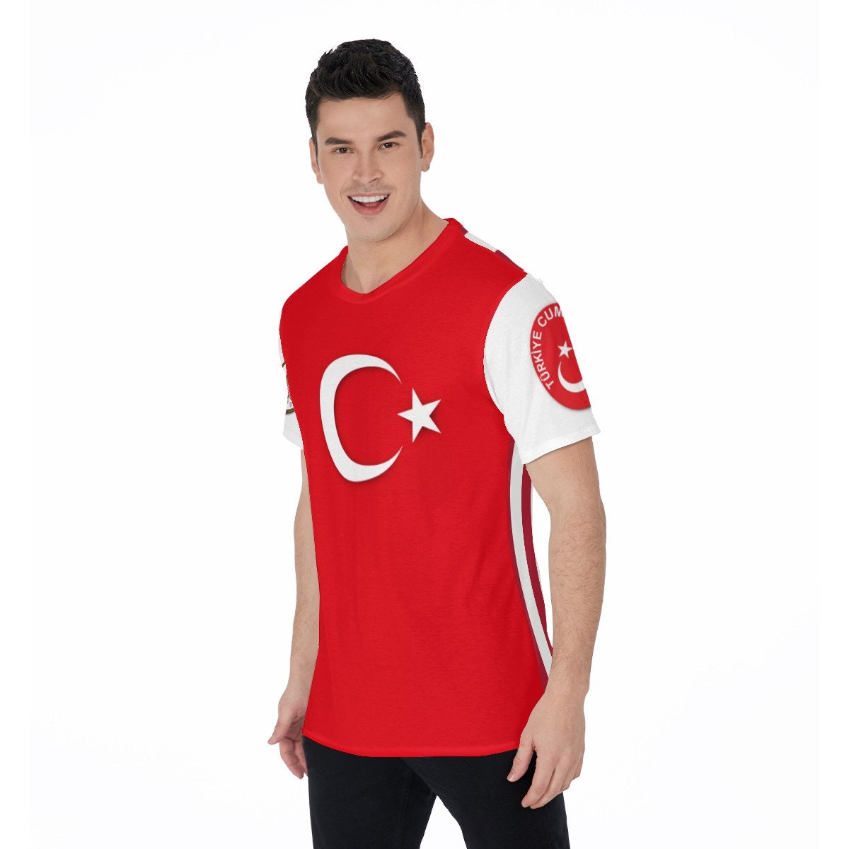 Turkey United States Multi Flag USA Turkish Men's T-Shirt