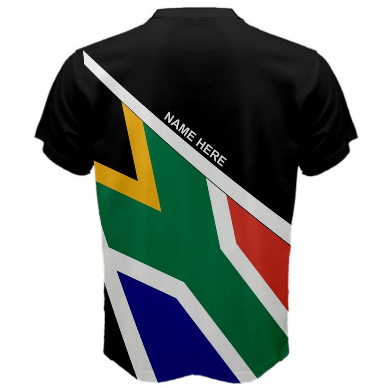 Custom Name South Africa Coat of Arms Flag T-shirt