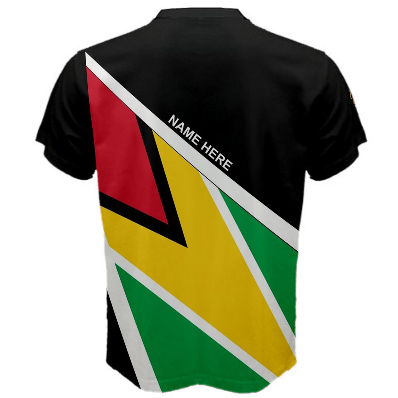 Custom Name Guyana Guyanese Coat of Arms Flag T-shirt