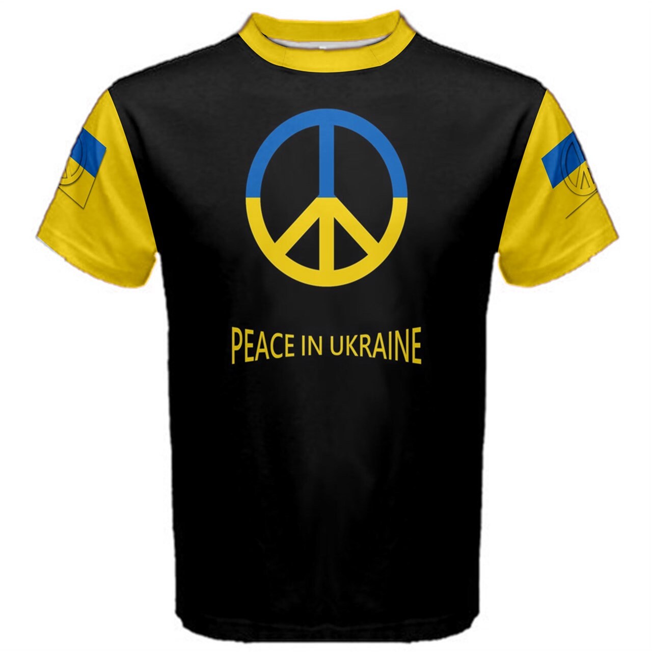 Peace In Ukraine Flag Peace Symbol Ukrainian T-shirt