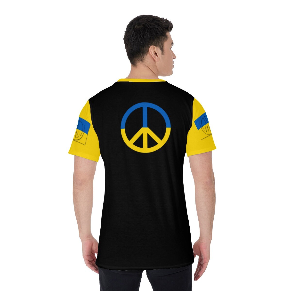 Peace In Ukraine Flag Peace Symbol Ukrainian T-shirt