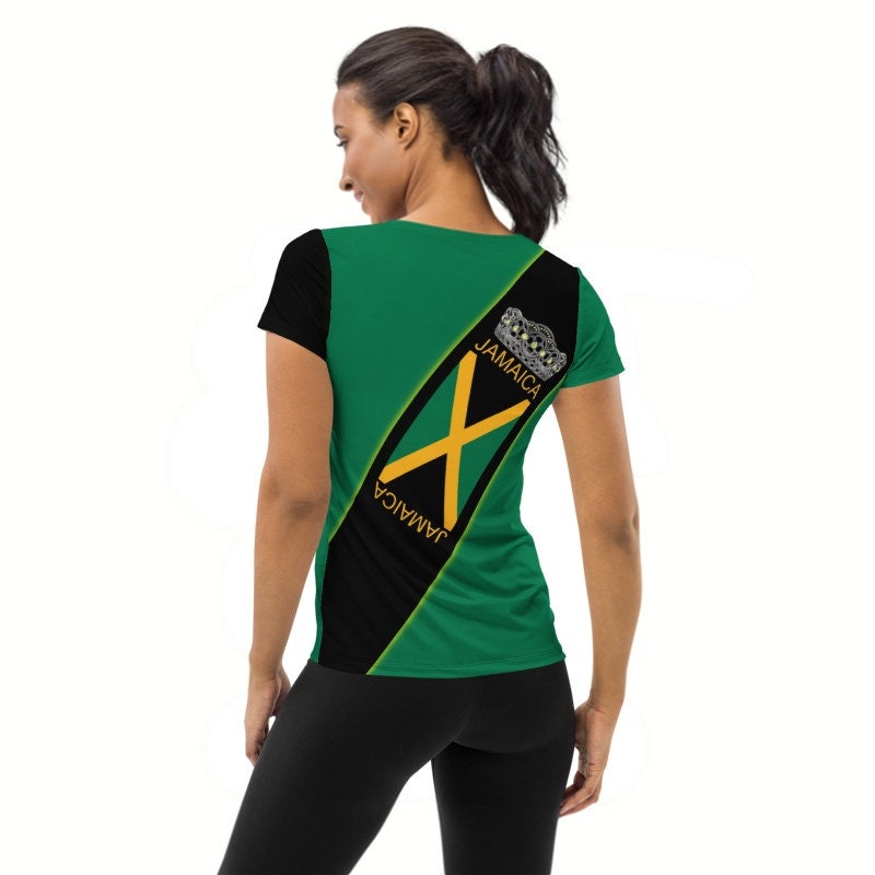 Jamaican Queen Crown Tiara Jamaica Womens T-Shirt