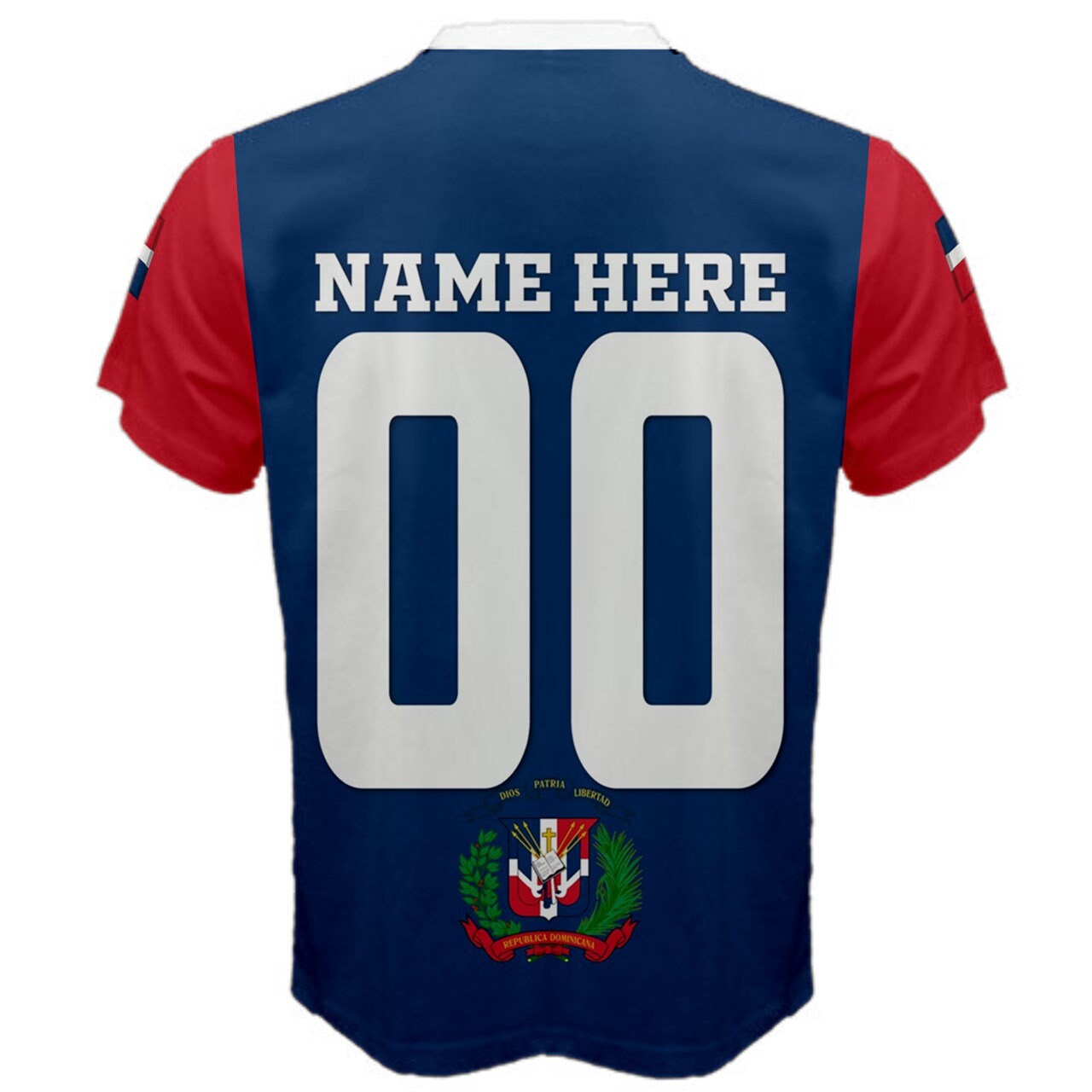 Dominican Republic Jersey Numbers And Name Flag T-shirt