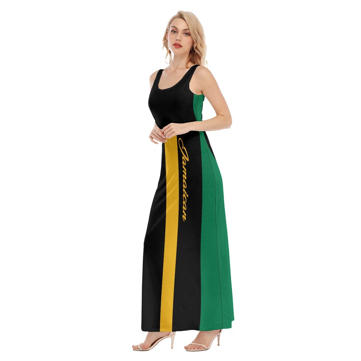 Jamaica Elegant Coat of arms Women's Vest Dress | Length To Ankle