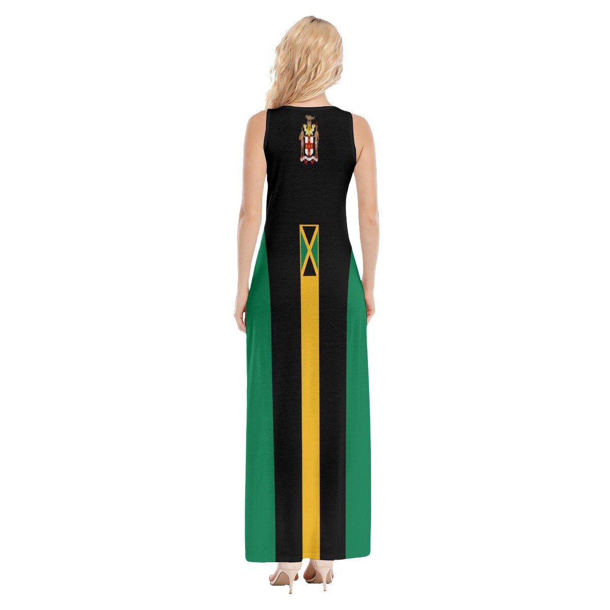 Jamaica Elegant Coat of arms Women's Vest Dress | Length To Ankle