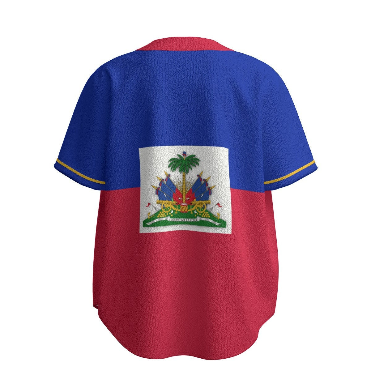 Haiti Flag Men's Textured Baseball Jersey