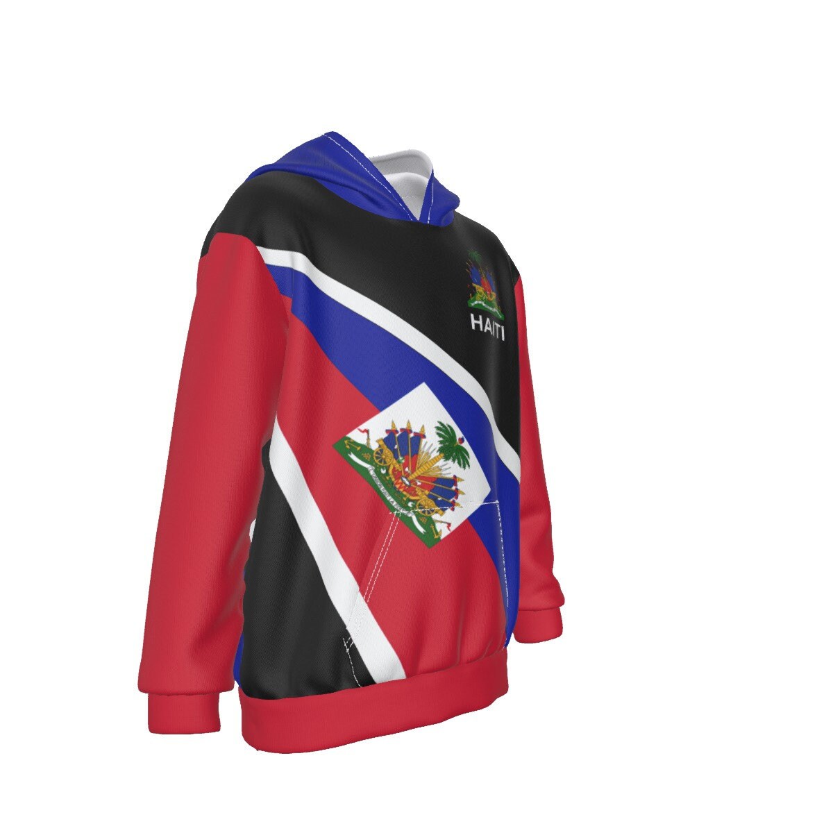 Haiti Flag Coat of Arms Oversized Kid's Hoodie
