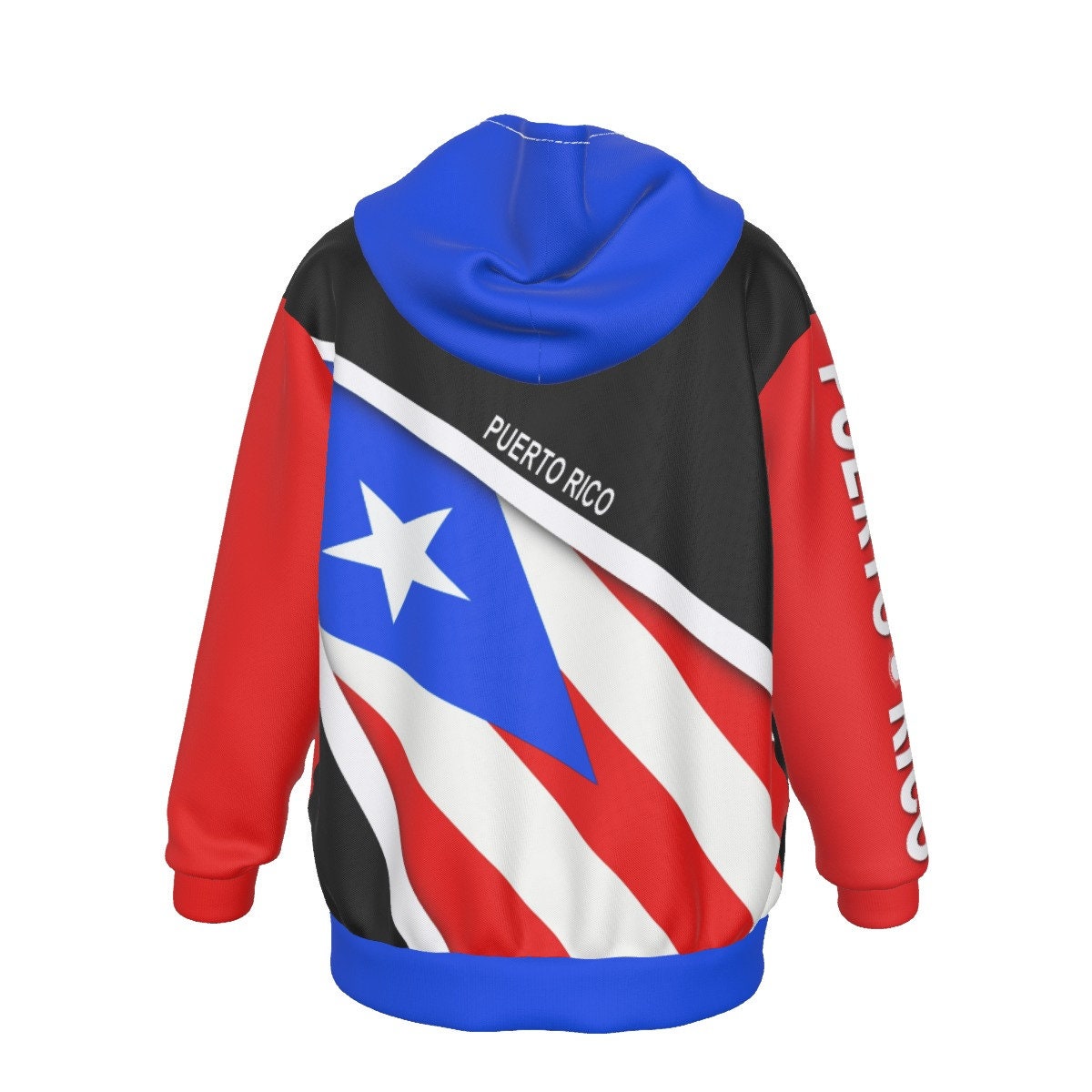 Puerto Rico Flag Coat Of Arms Oversized Kid's Hoodie